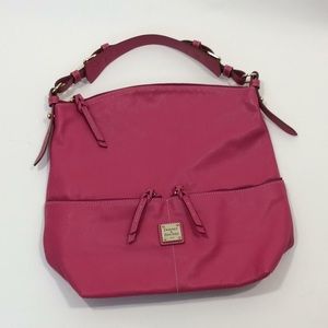 Dooney & Bourke pink leather large Dillen bag